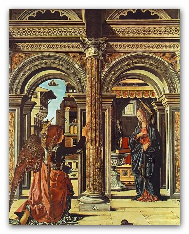 Франческо дель Косса. Благовещение (вторая половина XV века).