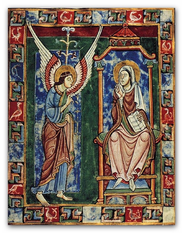 Миниатюра из «Псалтыри святого Альбана», XII век