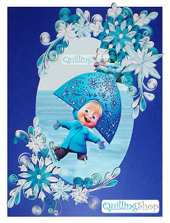 QuillingShop.ru: Квиллинг зимняя открытка, открытка Новый год 2012, открытки в стиле квиллинг, рождественская открытка, рождество - легко сделать своими руками. Квиллинг открытки - это незабываемый подарок