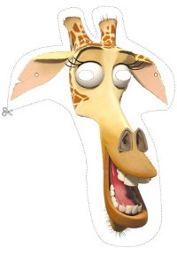 giraffe madagascar mask source maska dlya detei skachat small Маски из бумаги