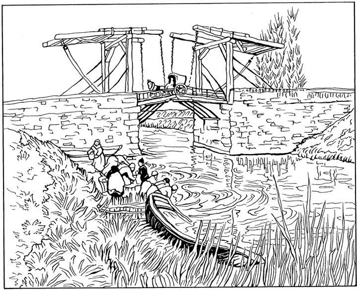 Ophaalbrug bij Arles 1888 (700x569, 309Kb)