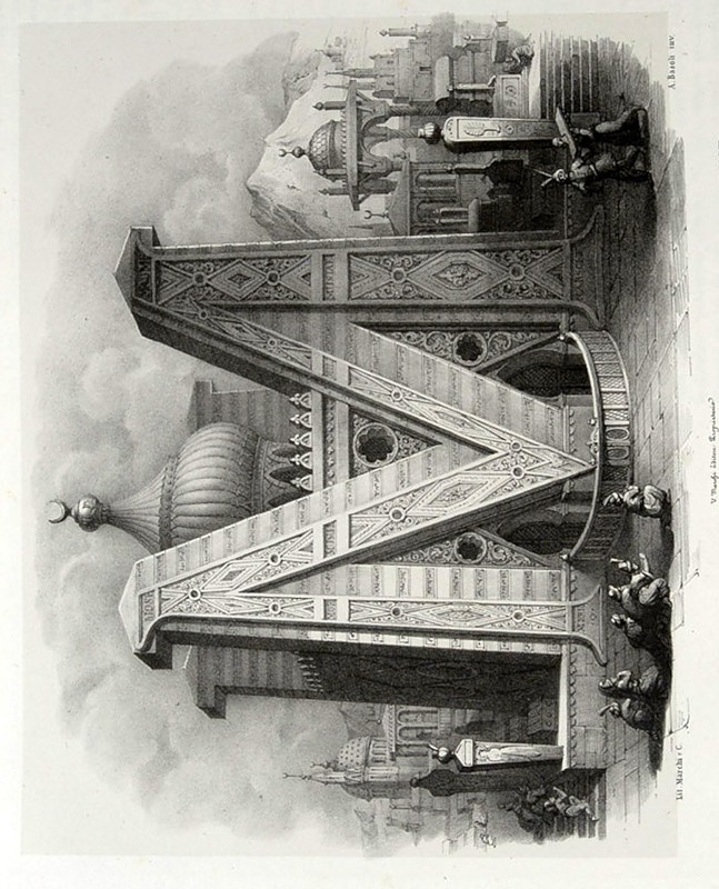 Алфавит Antonio Basoli 'Alfabeto Pittorico',1839,25 букв