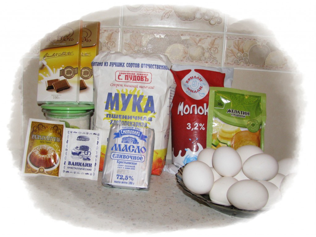 ингредиенты для торта птичье молоко